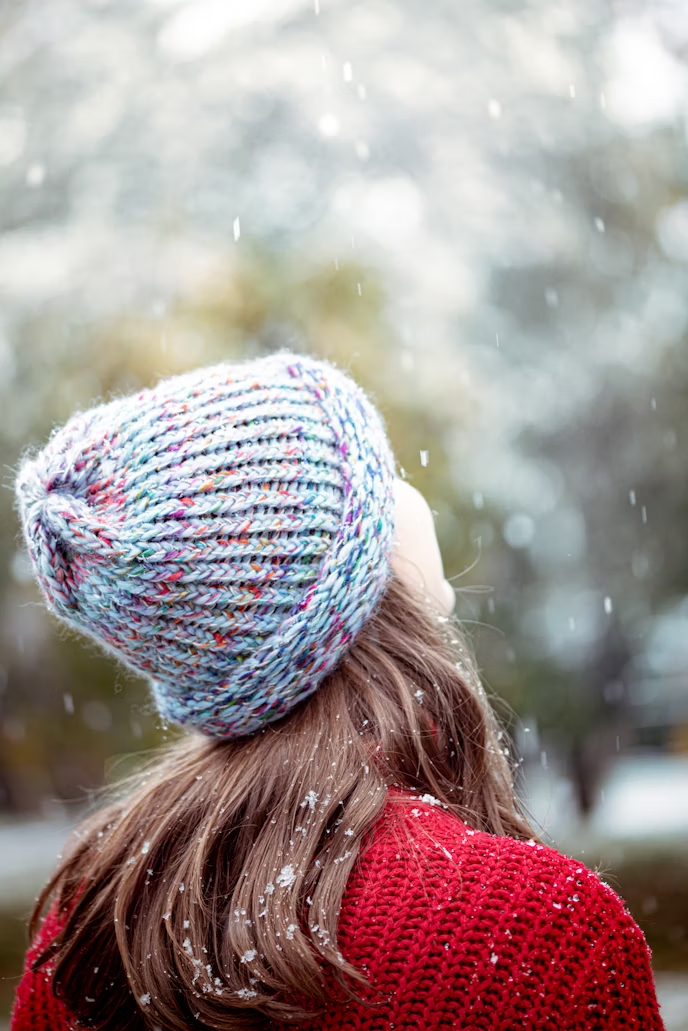 Wool Cap — Oat on table